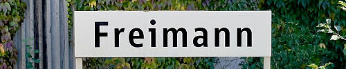 Stationsschild Freimann Stationsschild Freimann